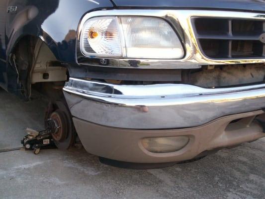 This is the result of the accident from the improper tire installation.