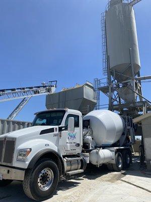 Sky Ready Mix truck being loaded up with concrete and ready for delivery!