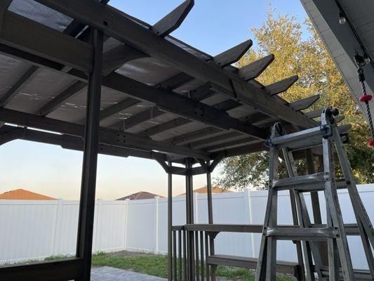 Finished putting together a pergola