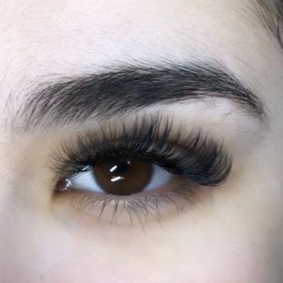 Mega Volume Lash Extensions. They are super glam and perfect for people who like to wear makeup.