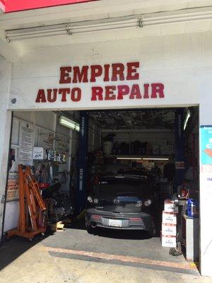 Replacing an A/C compressor on a Mazda