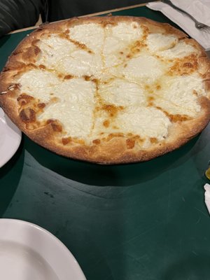 White pie with ricotta.