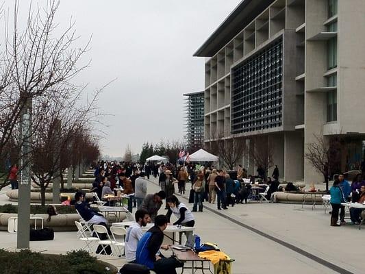 Campus Quad by Kolligian Library - University of California, Merced