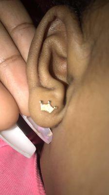 Pagoda earring and piercing