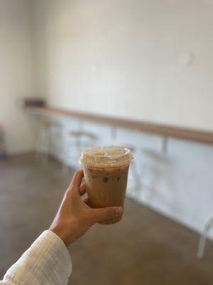 Brown sugar oat milk latte 16 oz