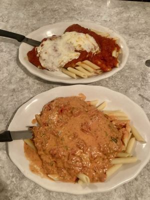 Vodka chicken parm / standard chicken parm