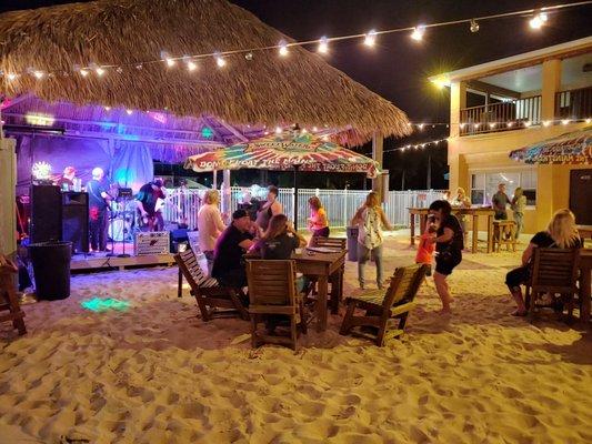 Beach bar with live bands every weekend!