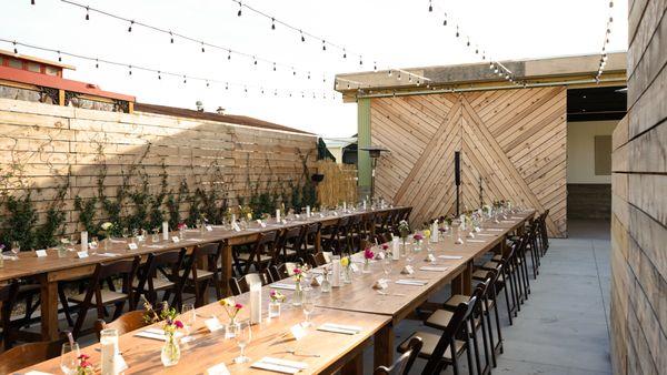 The Courtyard at The Factory. Perfect for Wedding Receptions