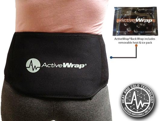 ActiveWrap Low Back Heat and Ice Wrap-  Great for low back pain, spasm, sciatica, back sprains, back strains and more.