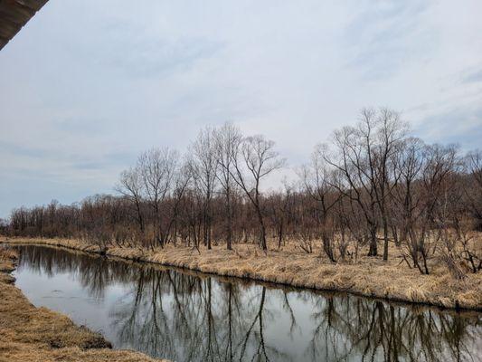 View of the river from the deck