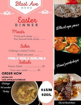 Special Easter Menu.....Pre orders....(631)506-1212