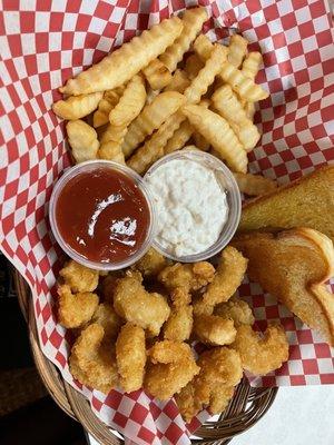 Shrimp basket! Yum!