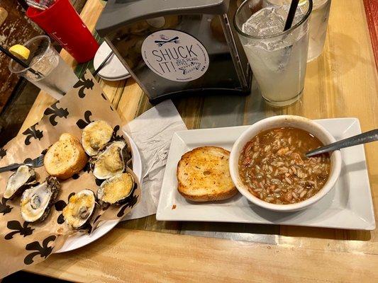 Chargrilled oysters, marginal. Gumbo, marginal.