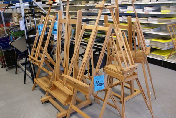 All types of easels.