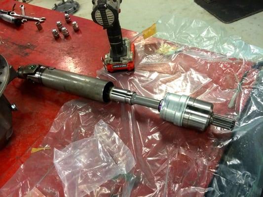 VFR1200F new, recalled driveshaft ready to be installed.