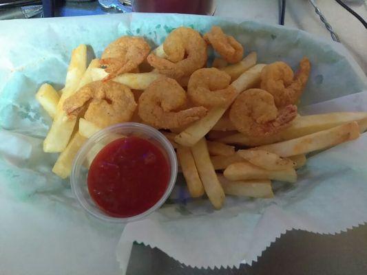 Shrimp baskets are off the chain with flavor at RJ's Burgers inside the frontier club