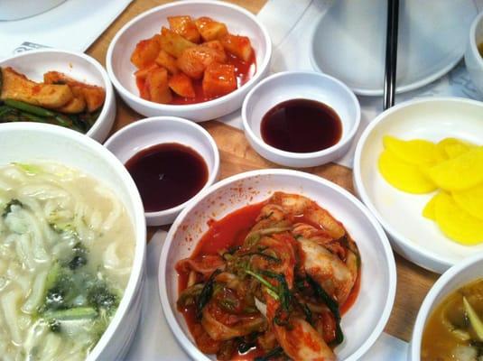 Four types of kimchi!