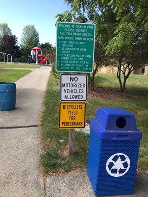 Rules, recycle bin, and playground