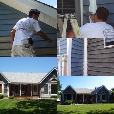 Exterior staining