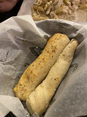 Fresh, hot, homemade breadsticks