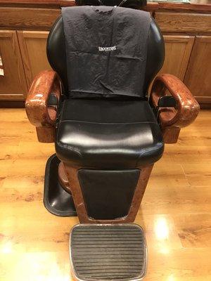 Our big, comfy chairs where you can kick back and relax. Hot steam towels, razor shaves on the necklines and the best shaves ever!