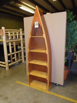 Canoe Bookshelf - 7Ft