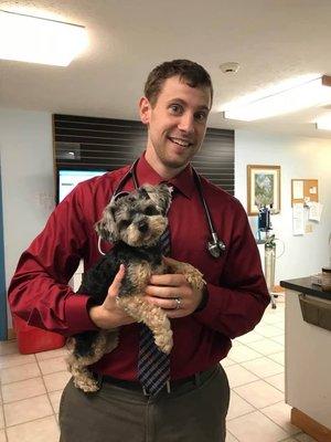 Dr. Alex with one of his patients!