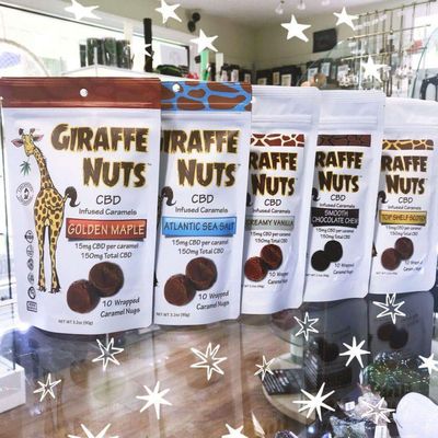 Giraffe Nuts CBD caramels are so yummy!