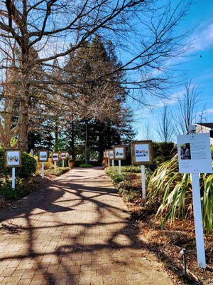 Pathway from parking lot to winery space.