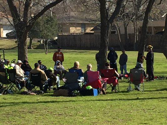 SherrillTree and Vermeer Texas hold an advanced tree climbing event at Fritz Park, Irving Texas.