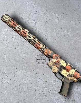 Autumn leaf cerakote camo AR.