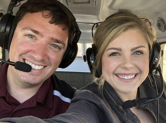 Alex Wells, a current Flight Attendant for Delta Air Lines, joined Instructor Alex for an Intro Flight.