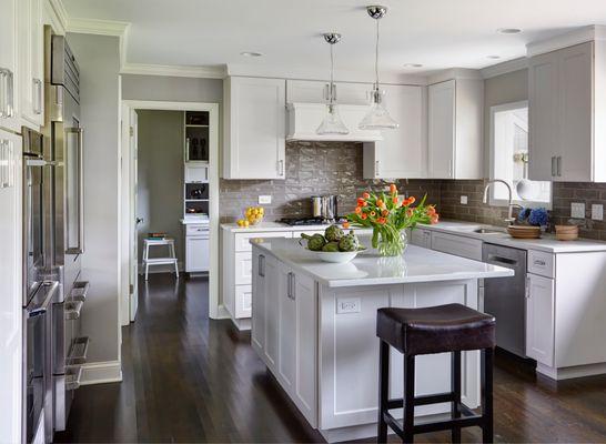 We remodeled this kitchen from the ground-up. Our K+B Designer did a great job on this design, which can be done for you, too! Call today.