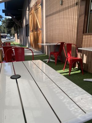 Outdoor seating