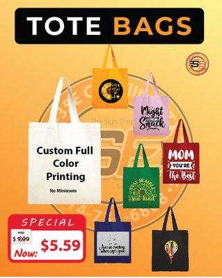 Tote Bag with full Color promo deals. Grab it before it ends.