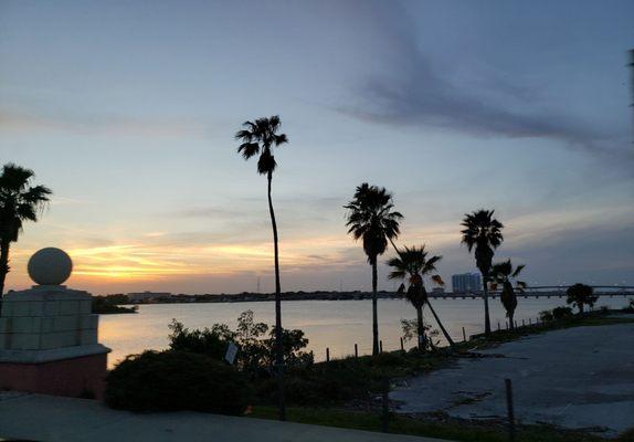 Scenery as you enter the bridge...not a bad pic since we were moving