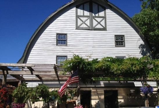 This renovated dairy barn serves as our Garden Center at Stony Brook Gardens.