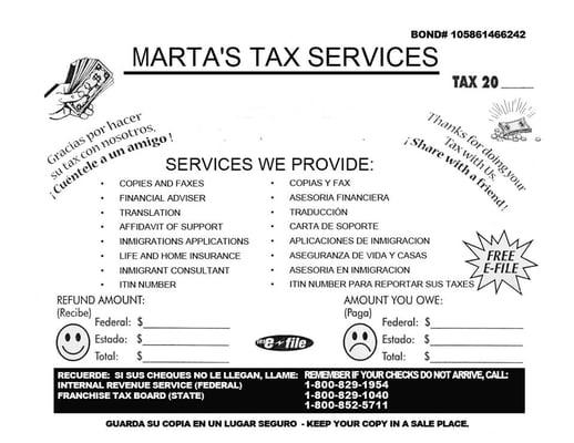 Martas Taxes