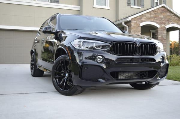 2015 X5 with M Sport 20in wheels upgrade powder coated gloss black