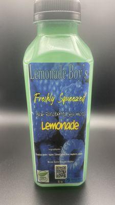 Blue raspberry Sea moss lemonade.