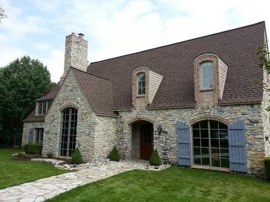 GAF Timberline - Color: Barkwood. Installed in Ann Arbor, MI