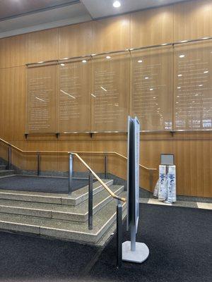 BIDMC's major gifts donor wall