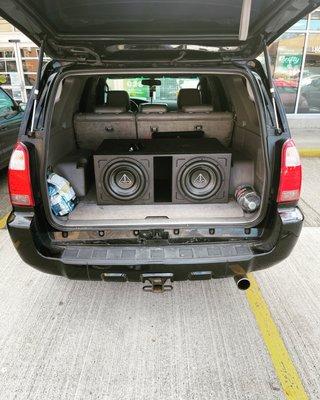 2 x 12" Addictive Audio subs in a ported box