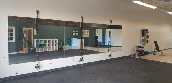 Fitness Studio with Suspension Straps