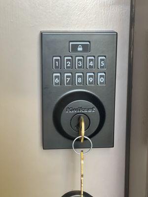 Security door code lock