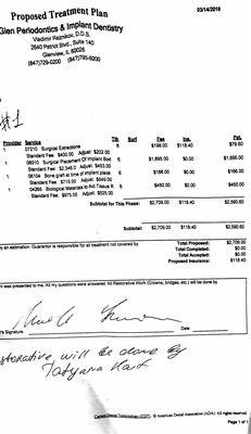 Here is the price for tooth#6