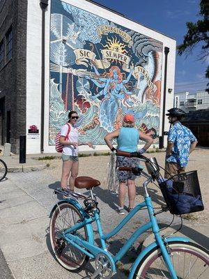 Mural bike tour