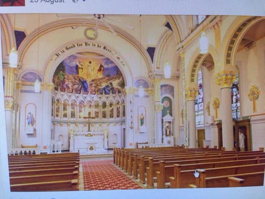 Inside of the Church. This will look good for your wedding. Call the parish at 410-685-5044 and speak with the Pastor.