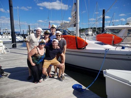 Skippers and Gilligans enjoying a full day sail