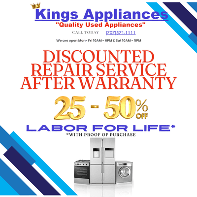 Even after your warranty ends, our techs still provide quality service and discounts!